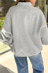 Glitter Letter Athletic Graphic Mock Neck Sparkle Sweatshirt