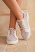 Glitter Star Patchwork Faux Leather Lace Up Sneakers