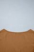 Glitter Trim Patchwork V Neck Button Front Blouse