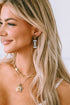 Glittering Acrylic Sport Football Pendant Drop Earrings