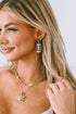 Glittering Acrylic Sport Football Pendant Drop Earrings