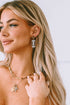 Glittering Acrylic Sport Football Pendant Drop Earrings