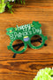 Glittery Four Leaf Clover Felt Novelty Glasses Frame