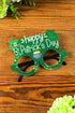 Glittery Four Leaf Clover Felt Novelty Glasses Frame