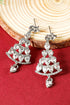Glitzy Rhinestone Studded Tree Motif Drop Earrings