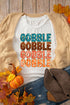 Gobble Text Graphic Crewneck Short Sleeve Tee