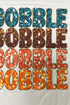 Gobble Text Graphic Crewneck Short Sleeve Tee