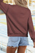 Gobble Turkey Graphic High Neck Americana Inspired Sweatshirt