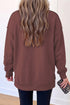 Gobble Turkey Graphic High Neck Americana Inspired Sweatshirt