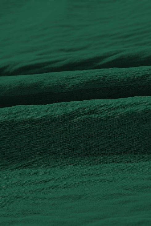 Graceful Flutter Sleeve Textured Blouse Top