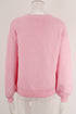 Graphic Bow Drop Shoulder Relaxed Fit Crewneck Sweater