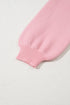 Graphic Bow Drop Shoulder Relaxed Fit Crewneck Sweater
