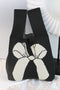 Graphic Bow Pattern Knitted Double Handle Tote Bag