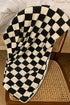 Graphic Checkerboard Pattern Superfine Fiber Plush Bath Towel Set