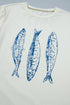 Graphic Fish Print Short Sleeve Round Neck Top