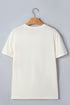 Graphic Fish Print Short Sleeve Round Neck Top