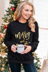 Graphic Letter Print Crew Neck Long Sleeve Sweatshirt
