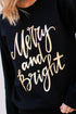 Graphic Letter Print Crew Neck Long Sleeve Sweatshirt