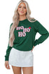 Graphic Letter Print Crew Neck Pullover Sweatshirt