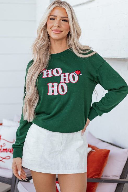 Graphic Letter Print Crew Neck Pullover Sweatshirt