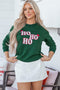 Graphic Letter Print Crew Neck Pullover Sweatshirt