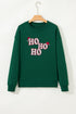 Graphic Letter Print Crew Neck Pullover Sweatshirt