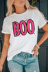 Graphic Letter Print Crew Neck Short Sleeve Tee