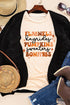 Graphic Letter Print Crew Neck Short Sleeve Tee
