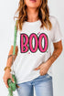 Graphic Letter Print Crew Neck Short Sleeve Tee