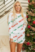 Graphic Letter Print Drop Shoulder Pullover Short Sets