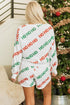Graphic Letter Print Drop Shoulder Pullover Short Sets
