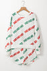 Graphic Letter Print Drop Shoulder Pullover Short Sets