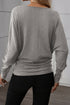 Graphic Letter Print Extended Cuff Dolman Long Sleeve Tee