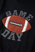 Graphic Letter Print Rugby Football Pullover Short Set