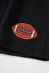 Graphic Letter Print Rugby Football Pullover Short Set