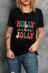 Graphic Letter Print Short Sleeve Crew Neck Tee
