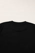 Graphic Letter Print Short Sleeve Crew Neck Tee