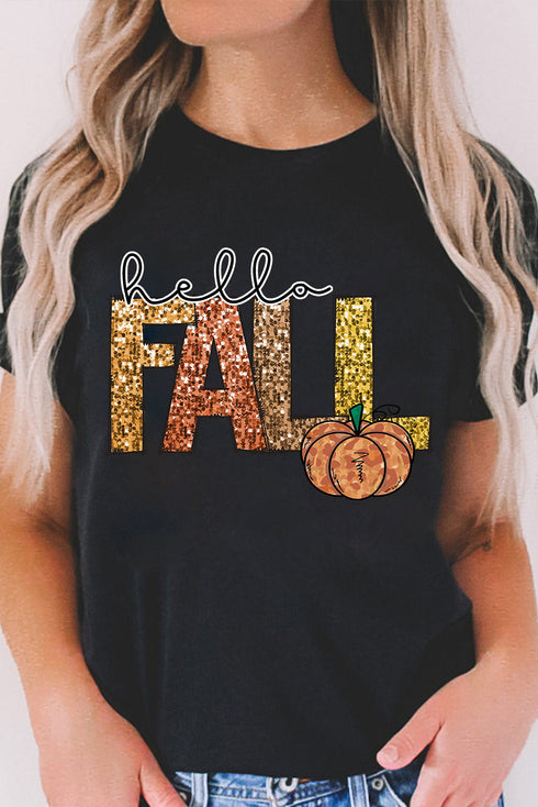 Graphic Letter Print Short Sleeve Jersey Knit Tee