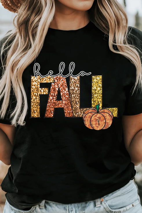 Graphic Letter Print Short Sleeve Jersey Knit Tee