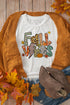 Graphic Lettering Print Cotton Blend Jersey Tee