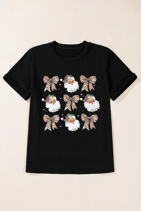 Graphic Print Crew Neck Short Sleeve Soft Tee