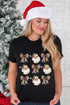 Graphic Print Crew Neck Short Sleeve Soft Tee