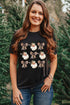 Graphic Print Crew Neck Short Sleeve Soft Tee