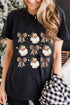 Graphic Print Crew Neck Short Sleeve Soft Tee