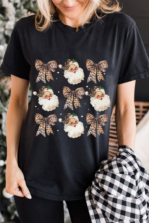 Graphic Print Crew Neck Short Sleeve Soft Tee