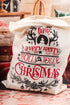Graphic Print Drawstring Closure Polyester Gift Sack