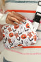 Graphic Print Nylon Wide Strap Square Crossbody Bag