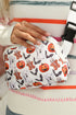 Graphic Print Nylon Wide Strap Square Crossbody Bag