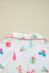 Graphic Print Short Sleeve Button Front Pajama Set