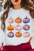Graphic Pumpkin Print Long Sleeve Crew Neck Sweatshirt